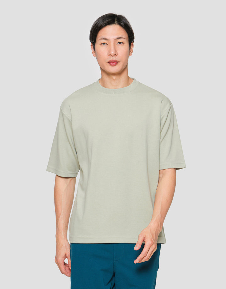 SUKO QUICK DRY KERAH BULAT LENGAN PENDEK KAOS OVERSIZE PRIA