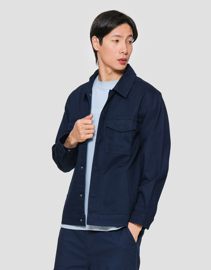 SUKO KATUN TWILL OUTERWEAR WORKWEAR LENGAN PANJANG JAKET PRIA
