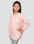 Cardinal Kids Girl Ruffle Lace Puff Blouse Anak Perempuan