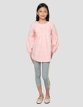 Cardinal Kids Girl Ruffle Lace Puff Blouse Anak Perempuan