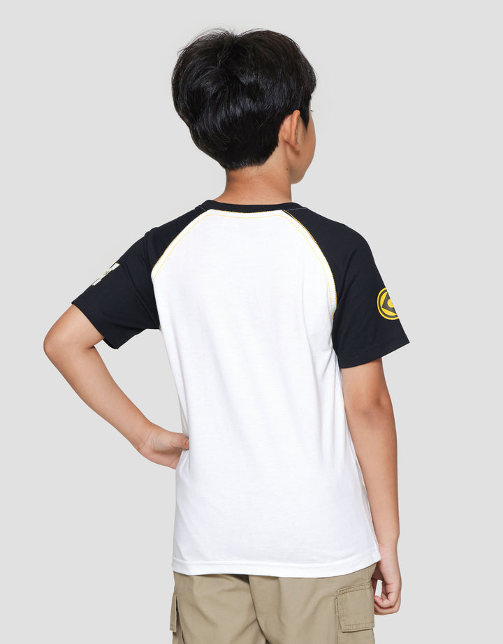 Character Minions Raglan Print Kaos Anak Laki-laki