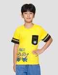 Character Minions Dance Lis Lgn Print Kaos Anak Laki-laki