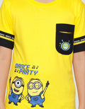 Character Minions Dance Lis Lgn Print Kaos Anak Laki-laki