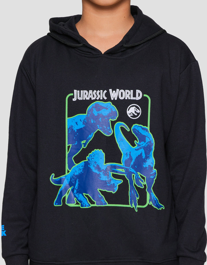 Character Jurassic World Hoody T-Rex A Sweater Anak Laki-laki