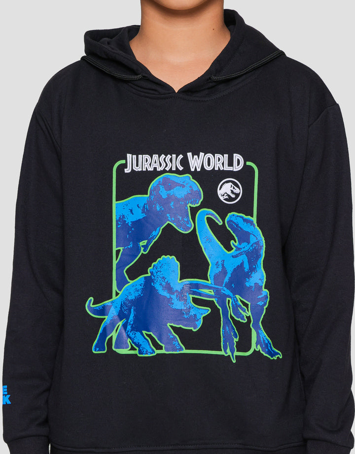 Character Jurassic World Hoody T-Rex A Sweater Anak Laki-laki