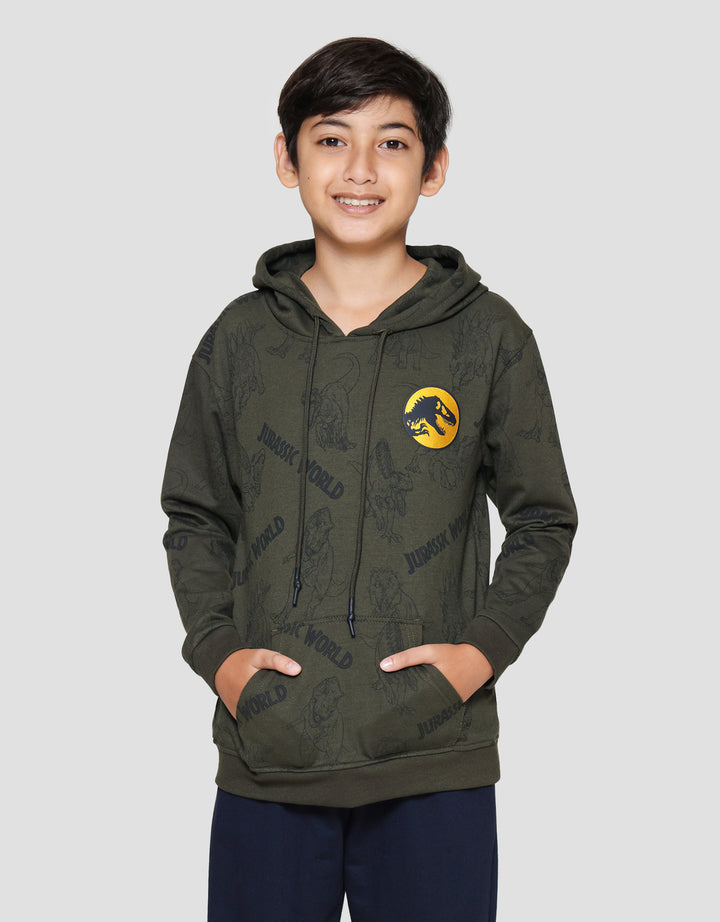 Character Jurrasic World Hoody Logo C Sweater Anak Laki-laki