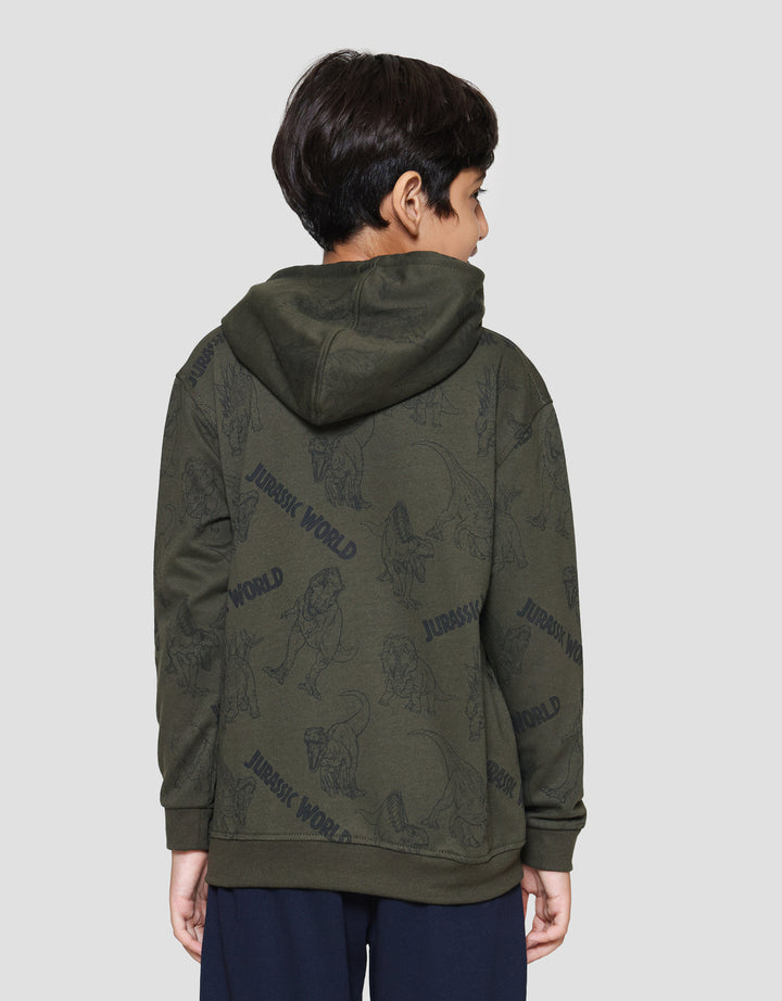 Character Jurrasic World Hoody Logo C Sweater Anak Laki-laki