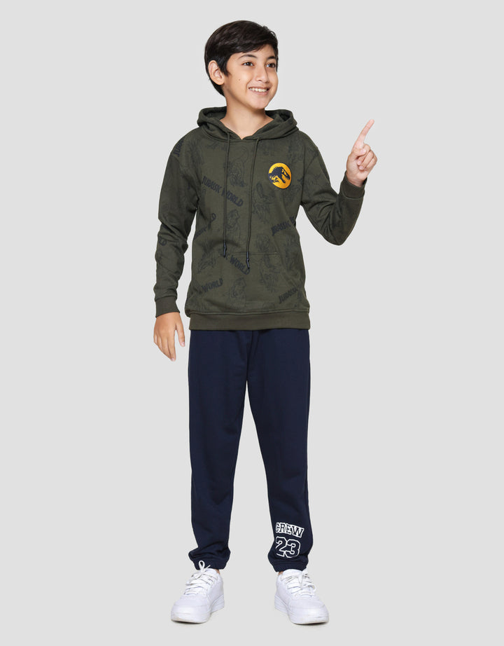 Character Jurrasic World Hoody Logo C Sweater Anak Laki-laki