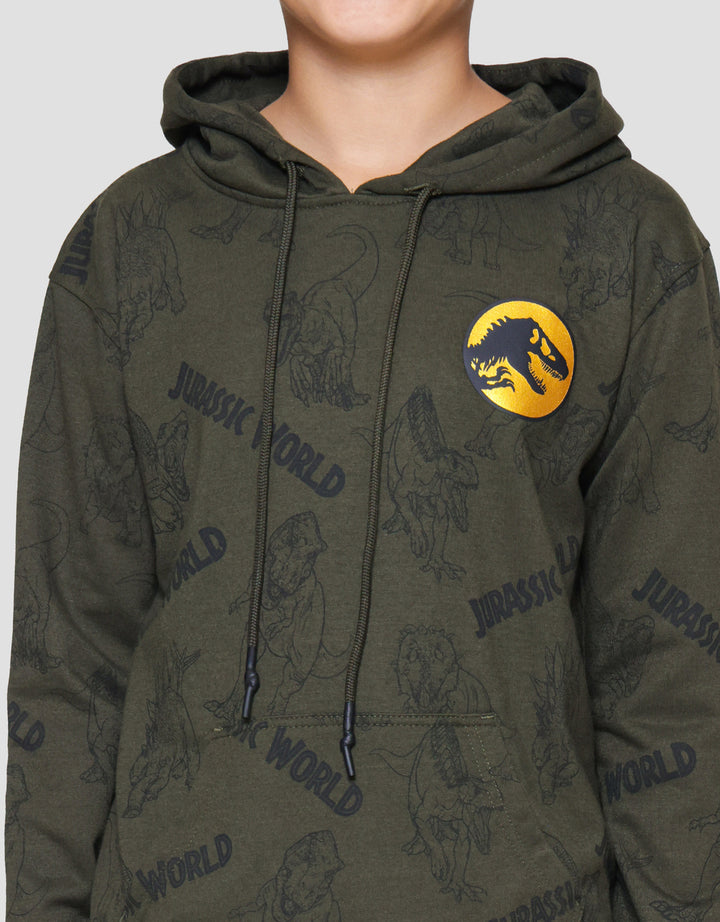 Character Jurrasic World Hoody Logo C Sweater Anak Laki-laki