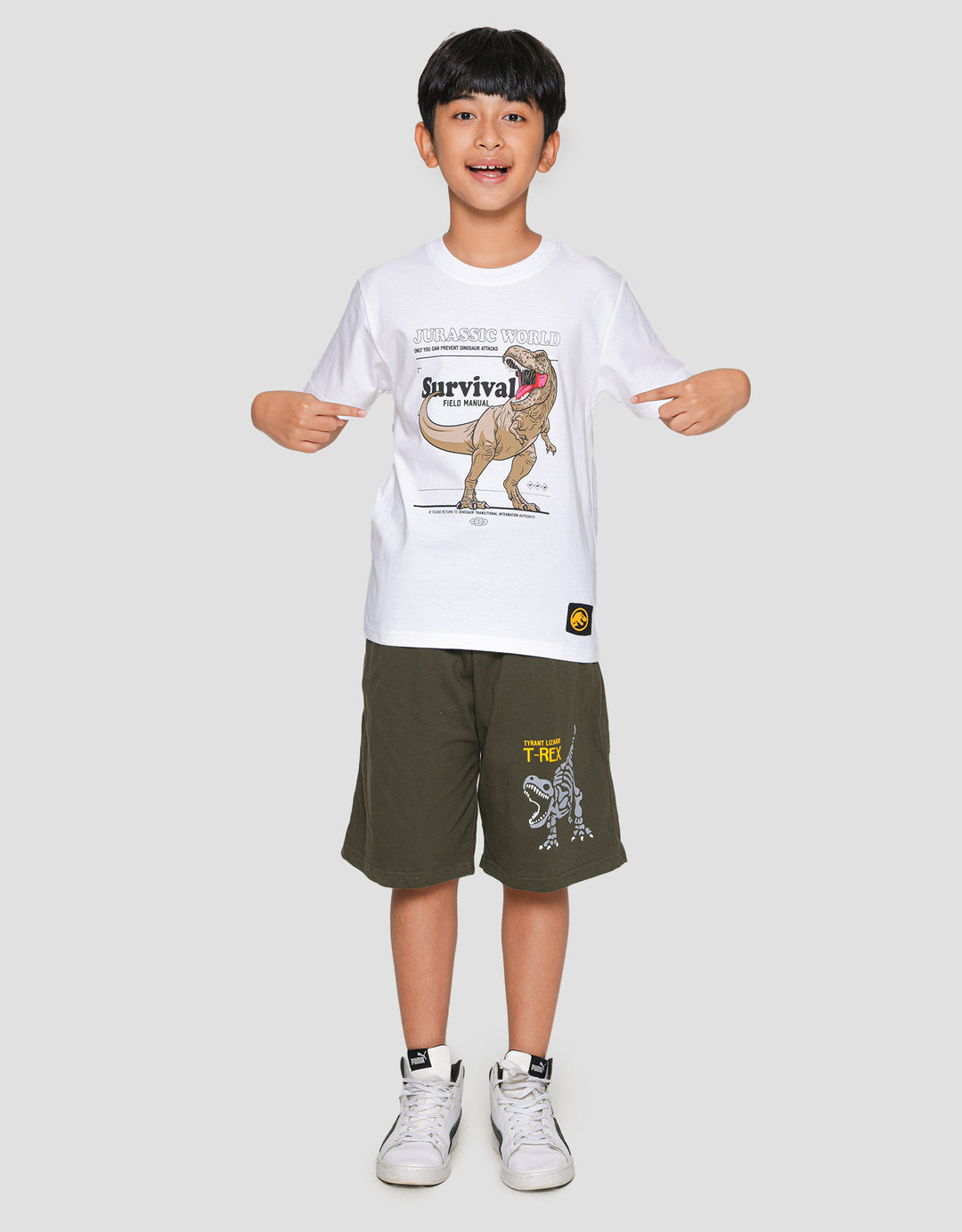 Character Jurassic World Survival Kaos Anak Laki-Laki