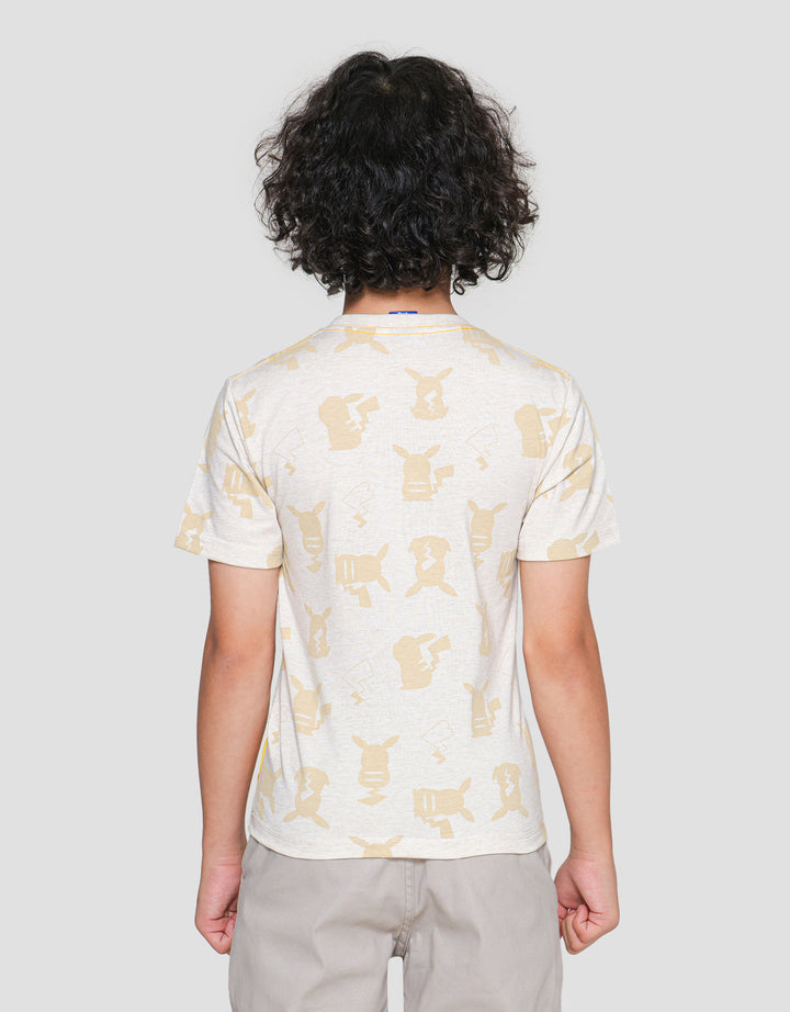 Pokemon Character Fp Pikachu Short Sleeve T-shirt for Boys