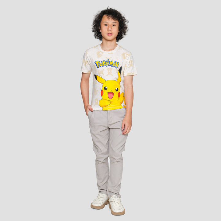 Character Pokemon Fp Pikachu Kaos Lengan Pendek Anak Laki-laki