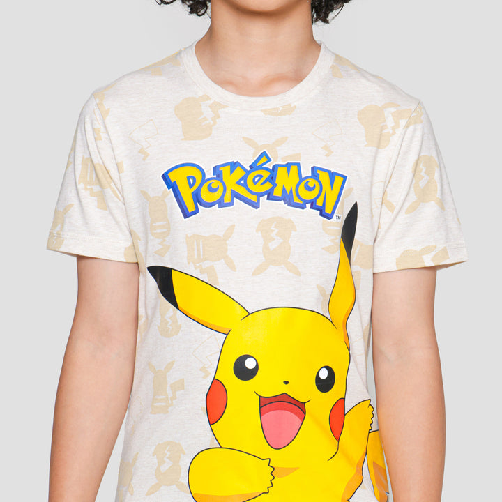 Character Pokemon Fp Pikachu Kaos Lengan Pendek Anak Laki-laki