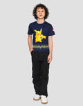 Character Pokemon Smile Logo Kaos Lengan Pendek Anak Laki-laki