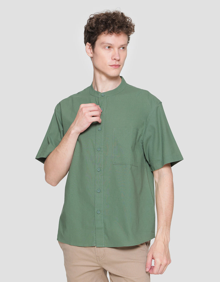 Nevada Shino Linen Baju Koko Lengan Pendek Pria