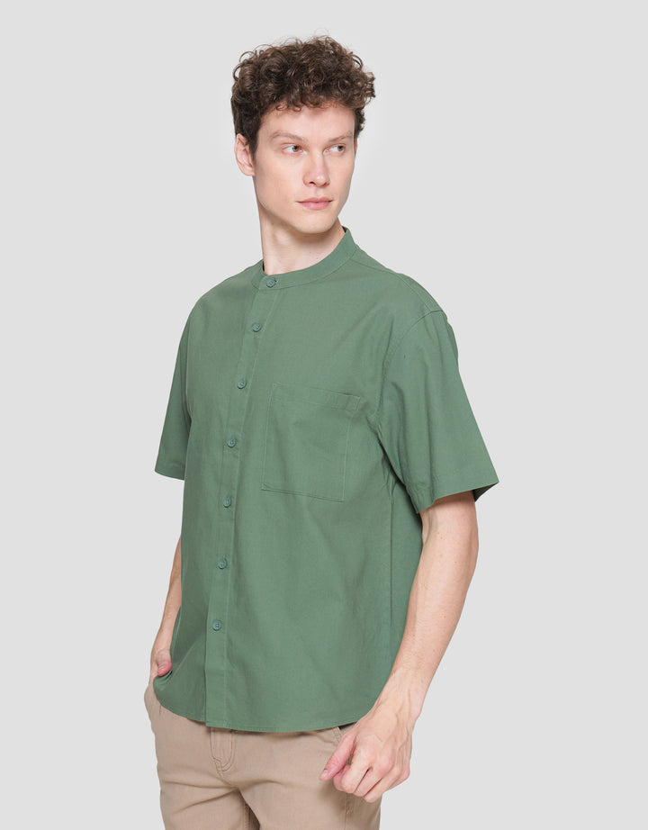 Nevada Shino Linen Baju Koko Lengan Pendek Pria