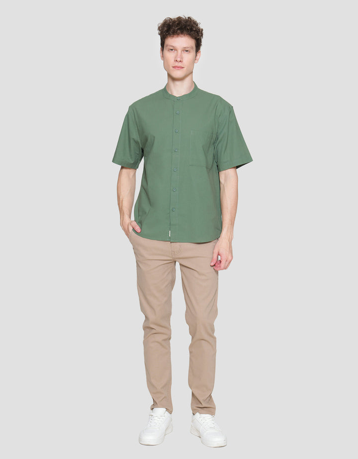 Nevada Shino Linen Baju Koko Lengan Pendek Pria