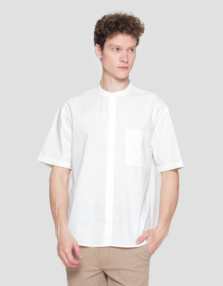 Nevada Shino Linen Baju Koko Lengan Pendek Pria