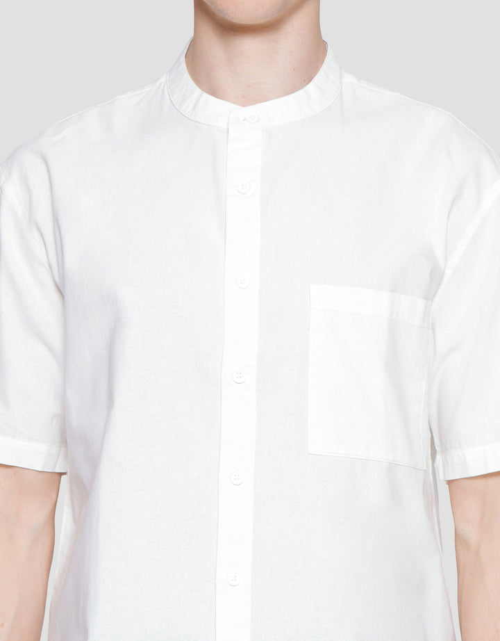 Nevada Shino Linen Baju Koko Lengan Pendek Pria