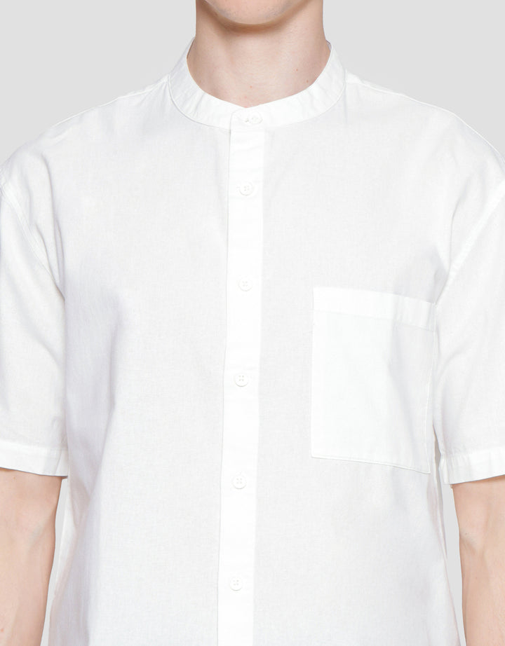 Nevada Shino Linen Baju Koko Lengan Pendek Pria