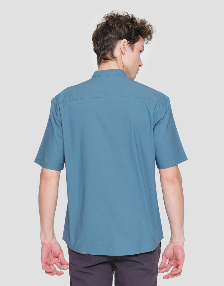 Nevada Shino Linen Baju Koko Lengan Pendek Pria