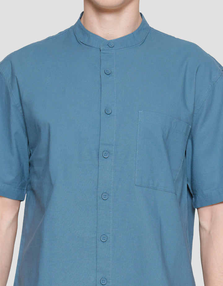 Nevada Shino Linen Baju Koko Lengan Pendek Pria