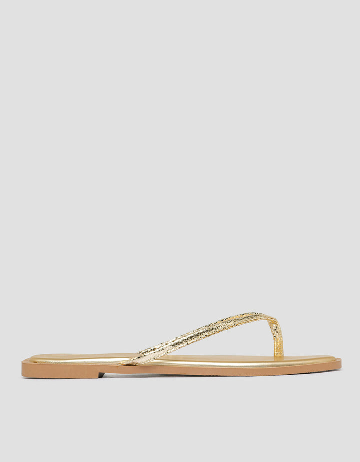 SAINT YVES CONNEXION Y-STRAP FLIP FLOPS SANDAL WANITA