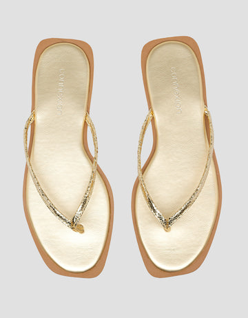 SAINT YVES CONNEXION Y-STRAP FLIP FLOPS SANDAL WANITA