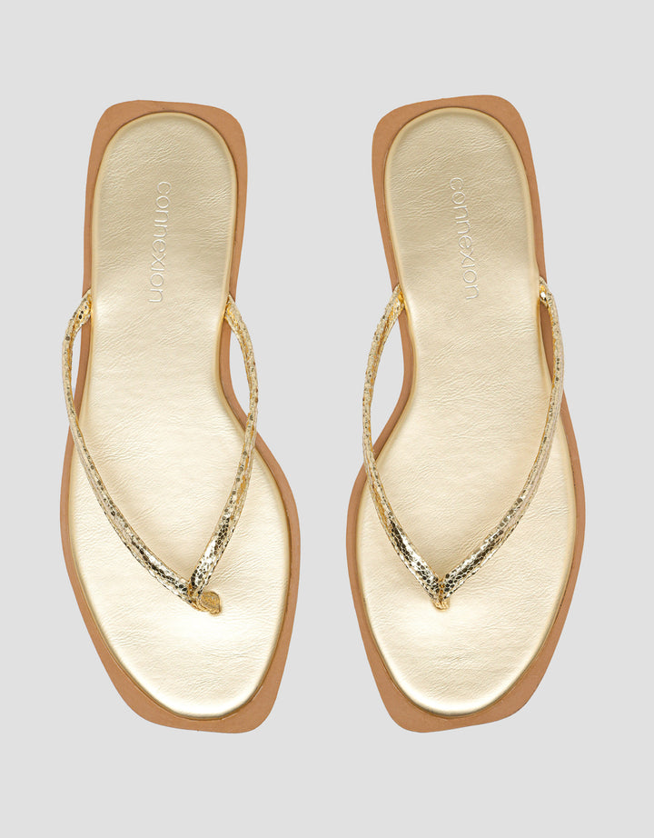 SAINT YVES CONNEXION Y-STRAP FLIP FLOPS SANDAL WANITA