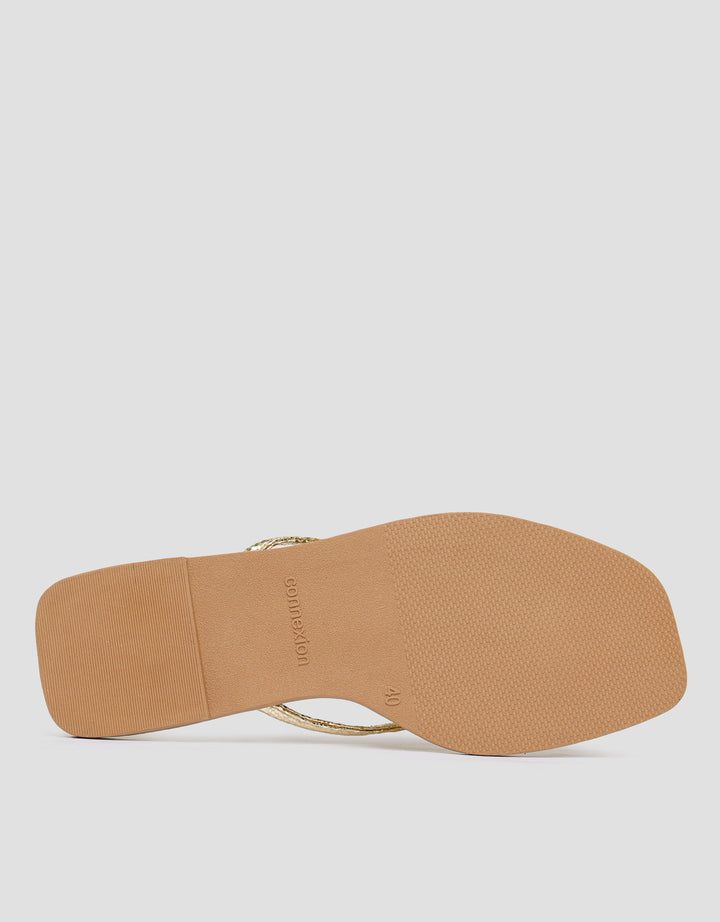 SAINT YVES CONNEXION Y-STRAP FLIP FLOPS SANDAL WANITA