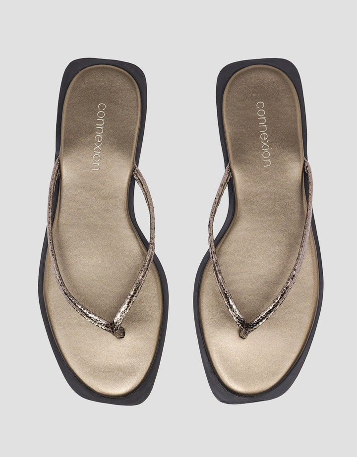 SAINT YVES CONNEXION Y-STRAP FLIP FLOPS SANDAL WANITA