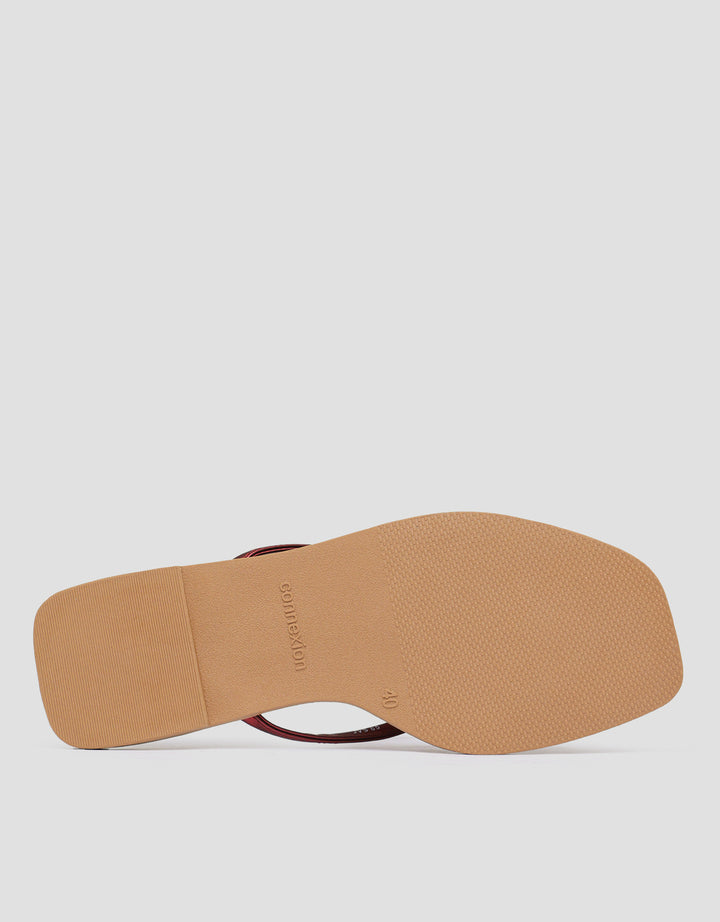 SAINT YVES CONNEXION Y-STRAP FLIP FLOPS SANDAL WANITA