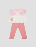 Little M Bear Vals Girls Clothing Set
