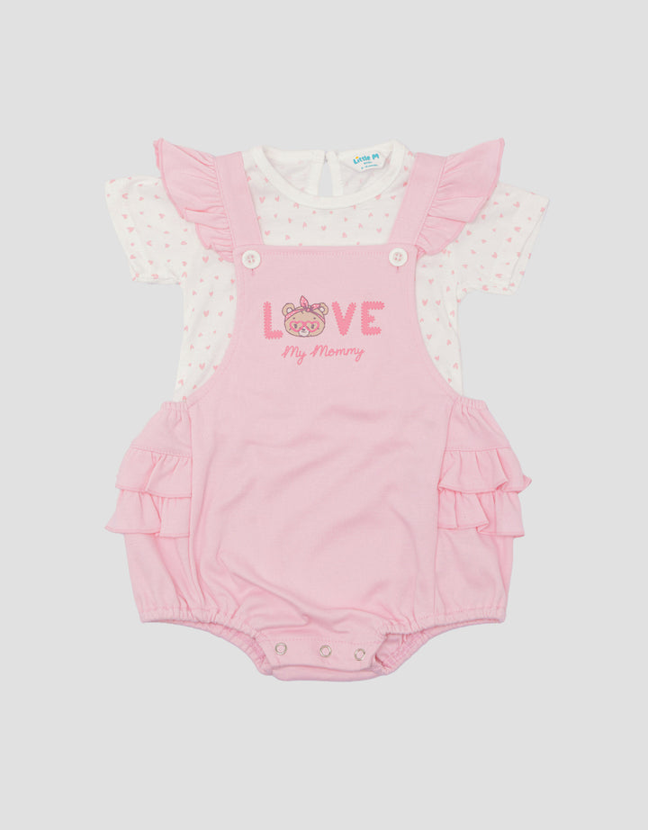 Little M Love Bear Overall Newborn