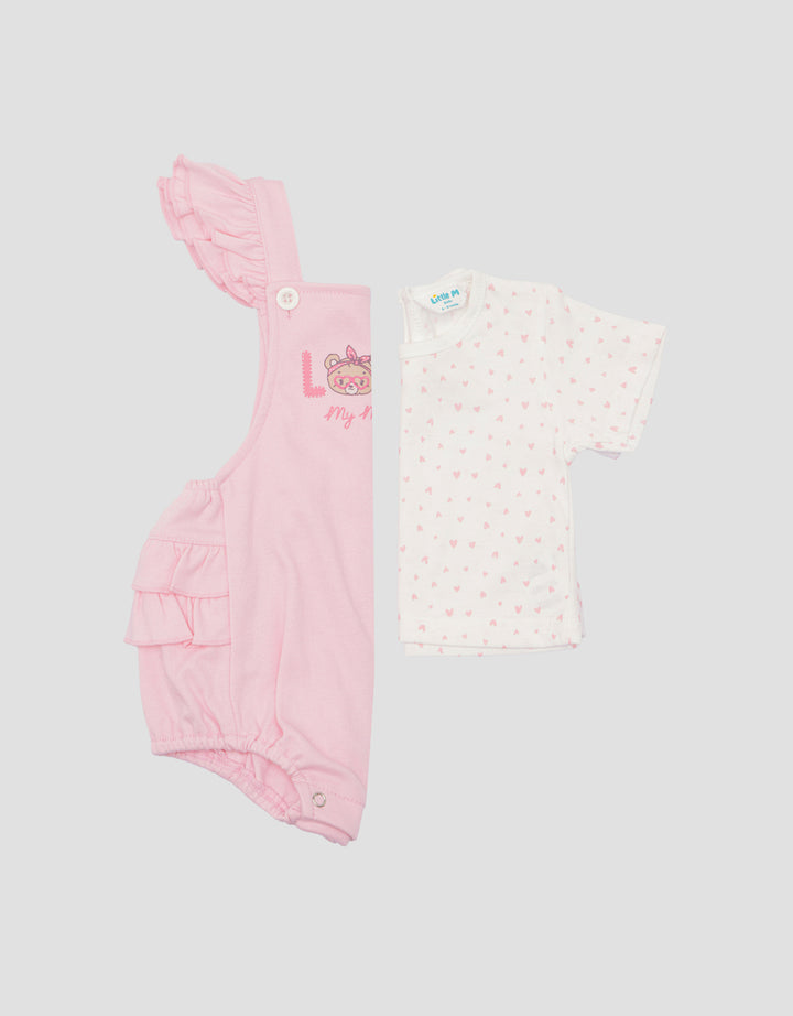 Little M Love Bear Overall Newborn