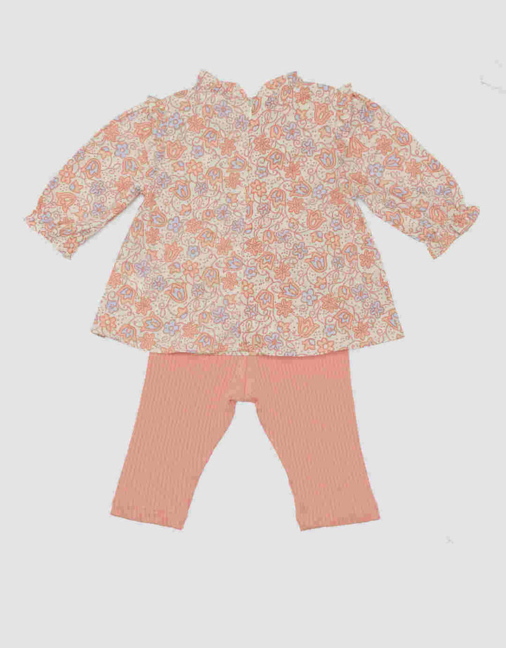 Little M Bamus Etnic Baju Set Bayi Perempuan