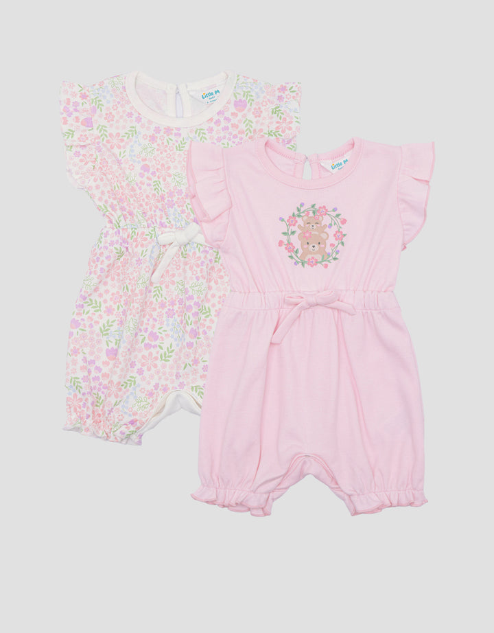 Little M Multipack Bear Jumpsuit Anak Bayi Perempuan