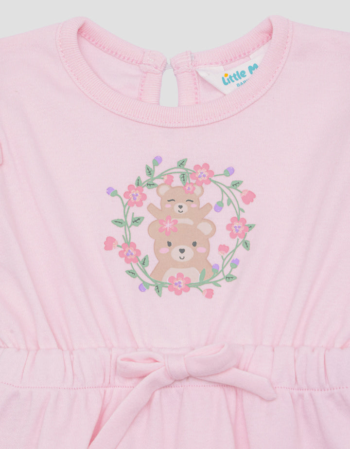 Little M Multipack Bear Jumpsuit Anak Bayi Perempuan