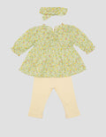 Little M Flower Drop Set Pakaian Anak Perempuan