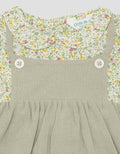 Little M Floral Overall Dress for Girls