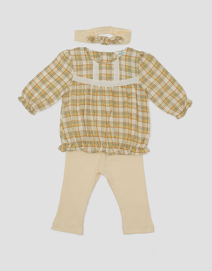 Little M Square Lurex Set Pakaian Anak Perempuan