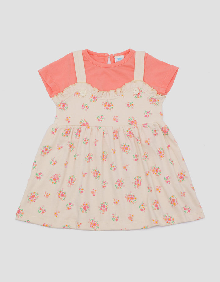 Pipiniko Flower Overall Dress Anak Perempuan