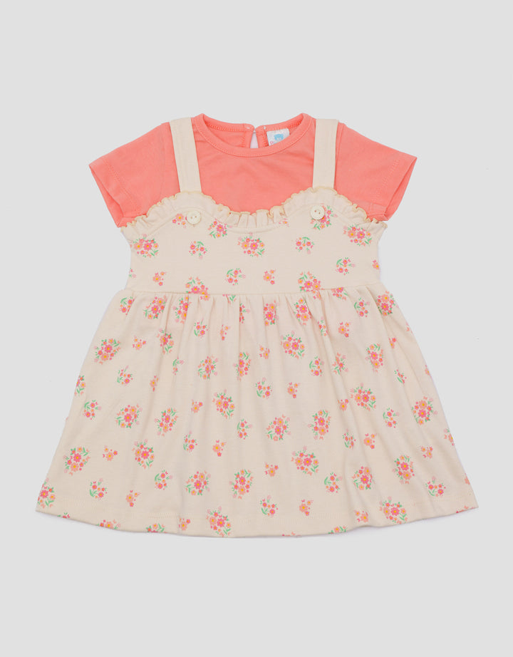 Pipiniko Flower Overall Dress Anak Perempuan
