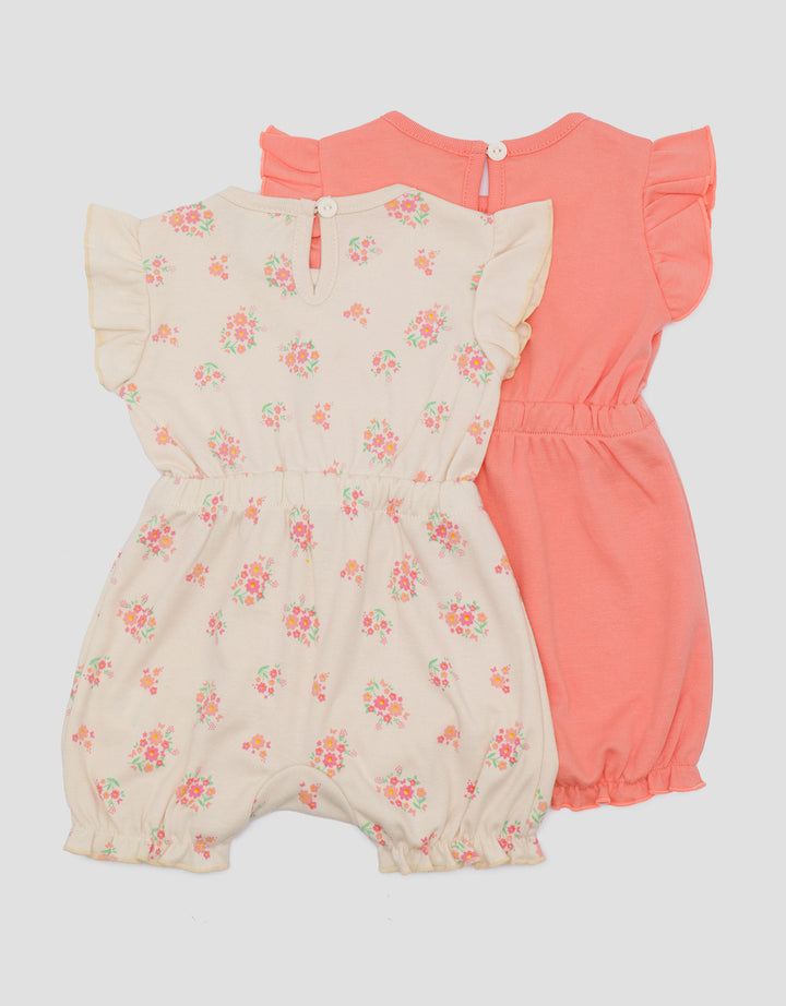 Pipiniko Multipack Romper Flower Bunny Jumpsuit Bayi Perempuan