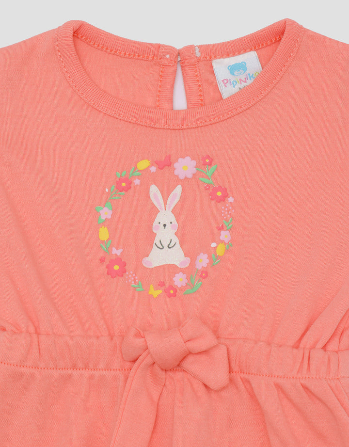 Pipiniko Multipack Romper Flower Bunny Jumpsuit Bayi Perempuan