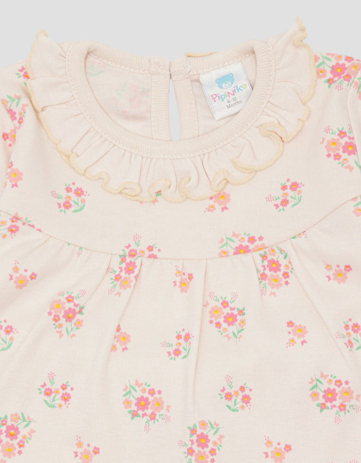 Pipiniko Flower Setelan Anak Perempuan