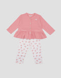 Little M Fake Pocket Legging Pakaian Setelan Anak Bayi Perempuan