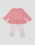Little M Fake Pocket Legging Pakaian Setelan Anak Bayi Perempuan