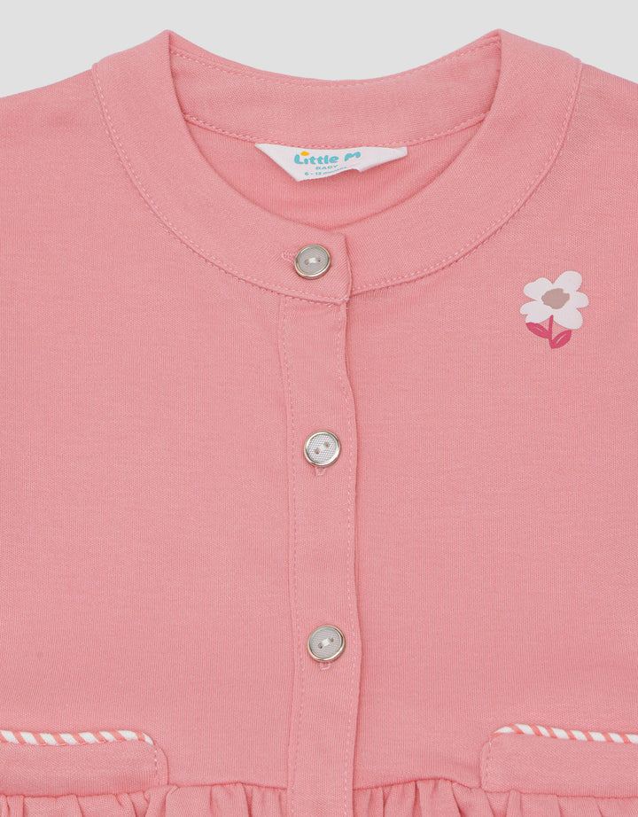 Little M Fake Pocket Legging Pakaian Setelan Anak Bayi Perempuan