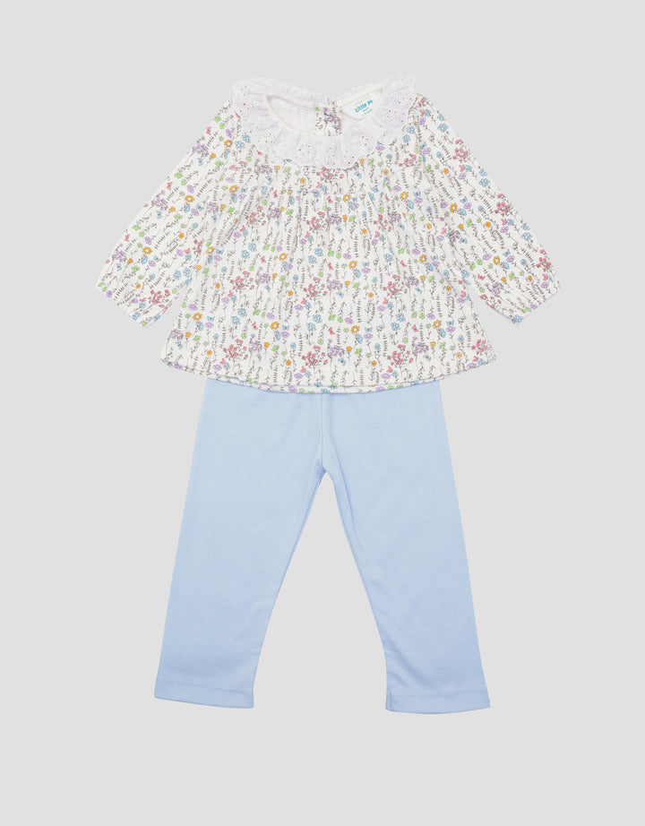 Little M Flowery Set Pakaian Anak Bayi